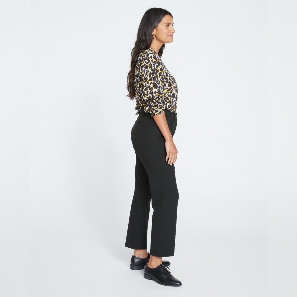 Universal Standard Cigarette Ponte Black Dress Pants - Picture 3 of 13